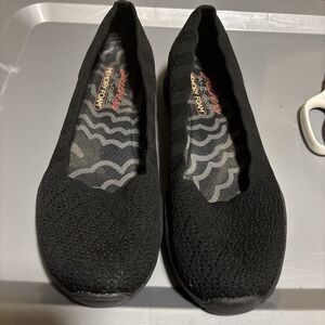 Skechers Relaxed Fit Air Cooled Memory Foam Women's Shoes Size 9 Black